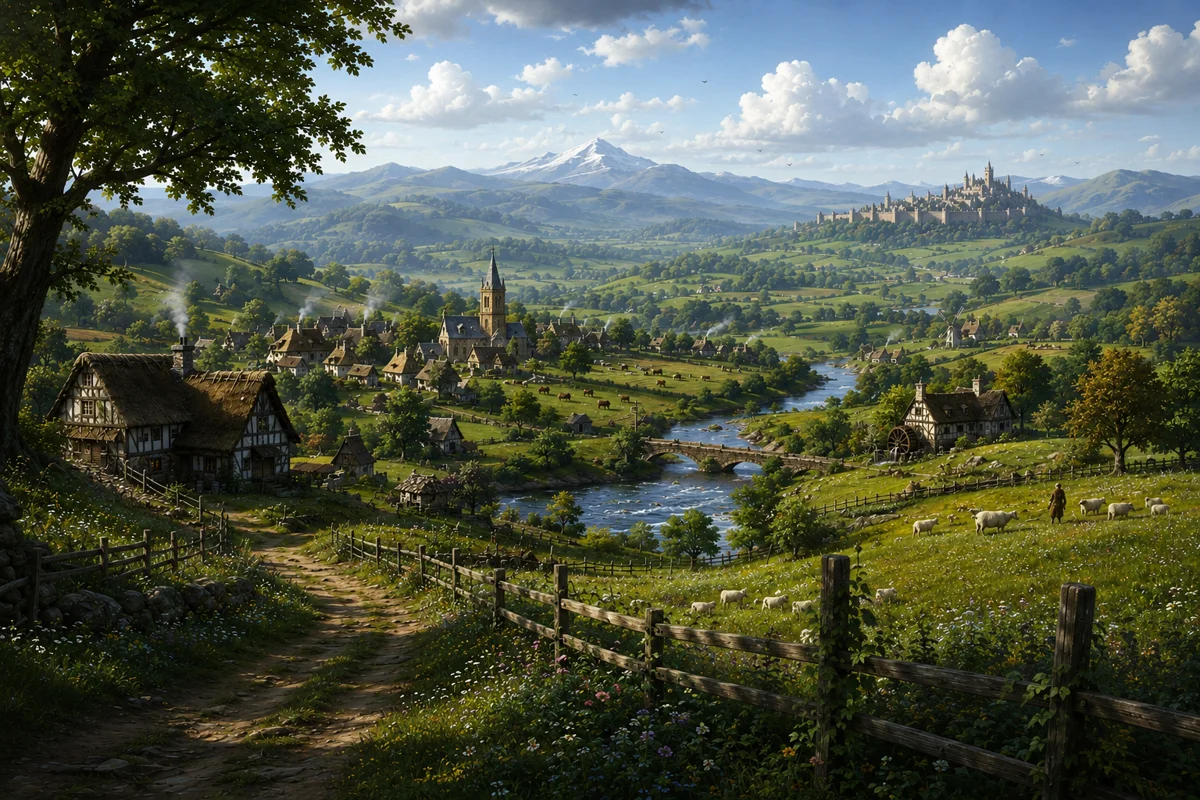 Greenvale — rolling hills and peaceful farmland